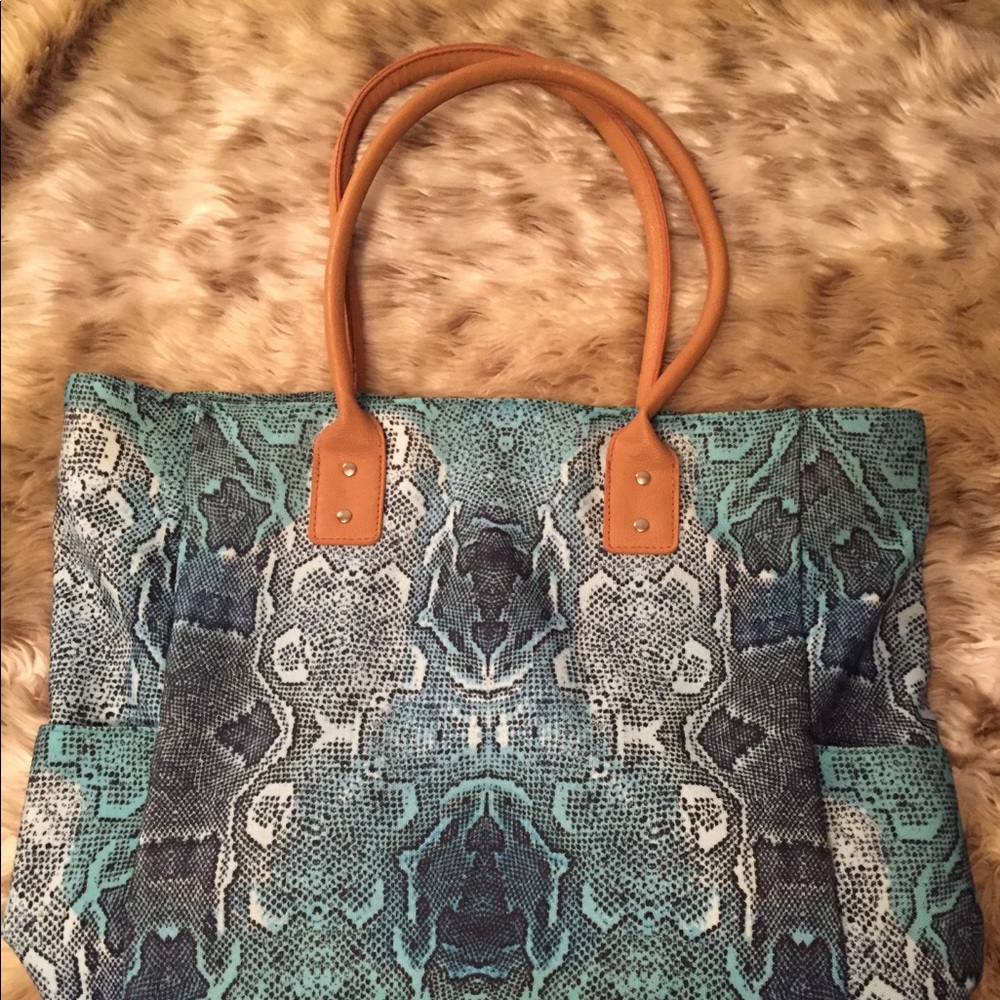 Animal print tote